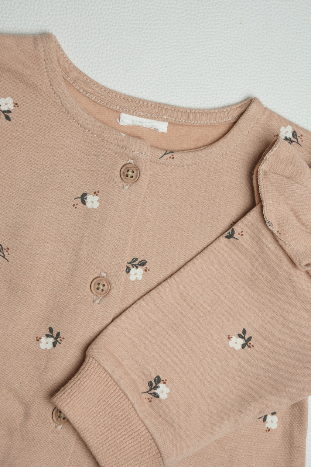 Floral Brown Fleece | Jumpsuit | A000002