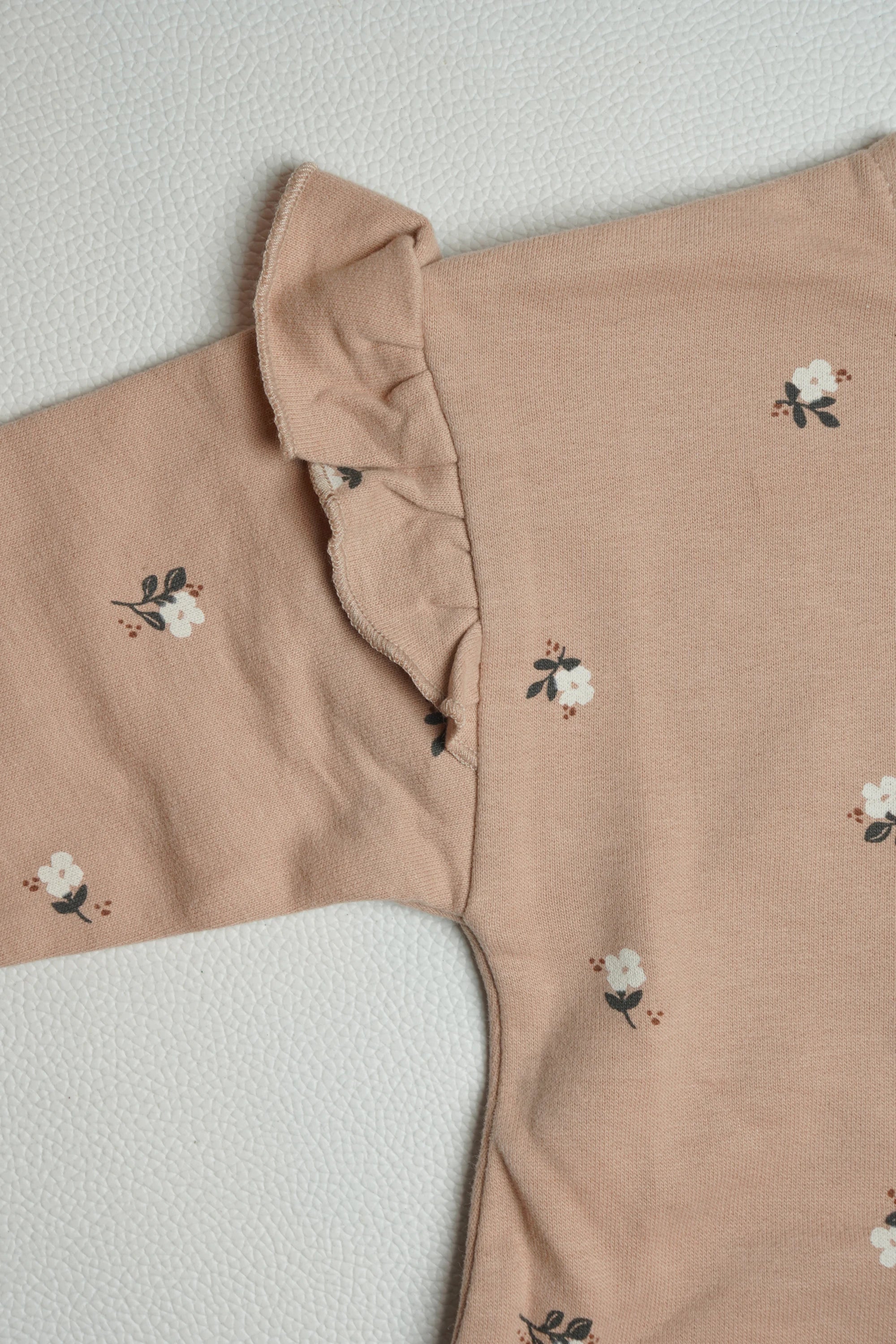 Floral Brown Fleece | Jumpsuit | A000002