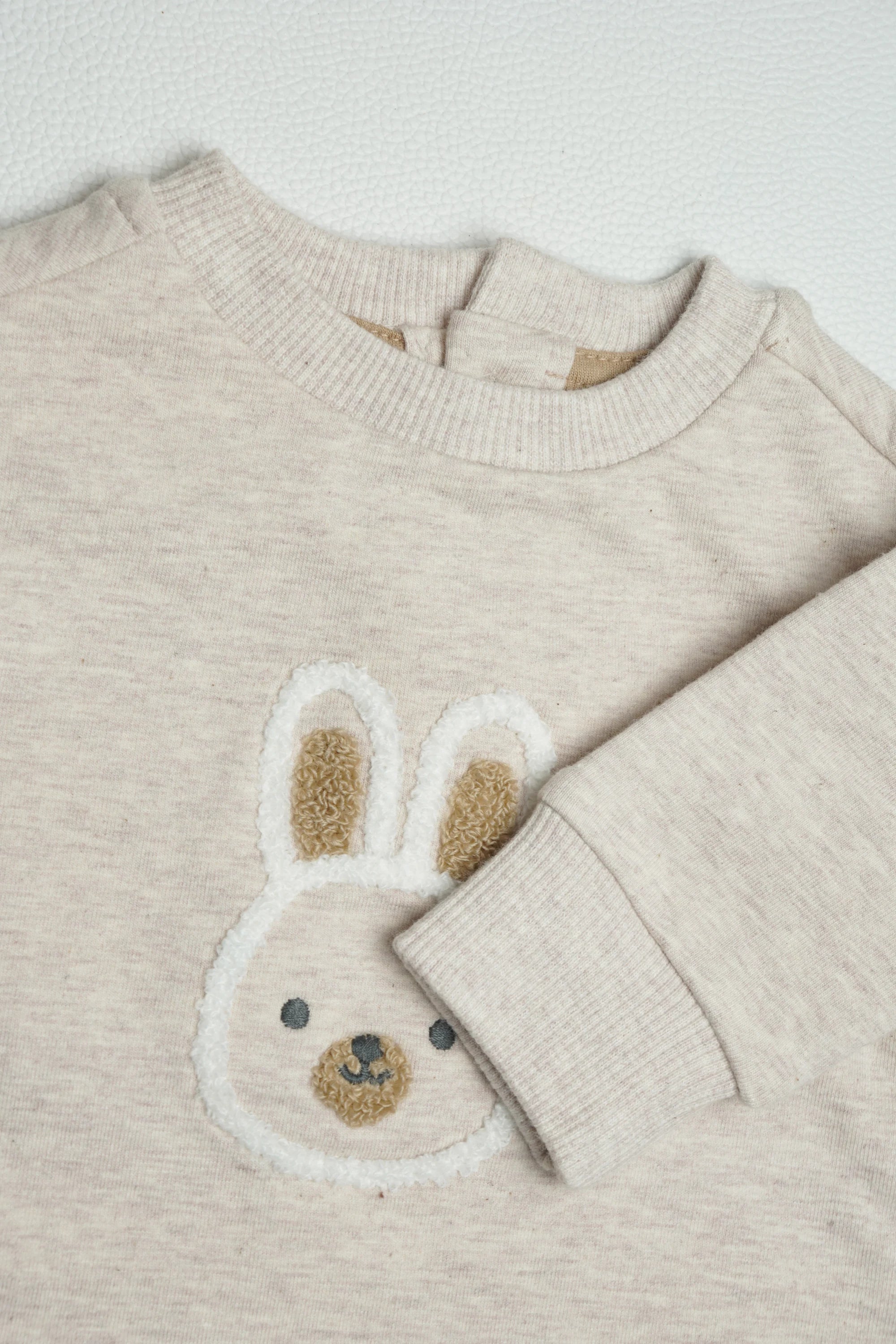 Bunny Cream Fleece | Jumpsuit | A000004
