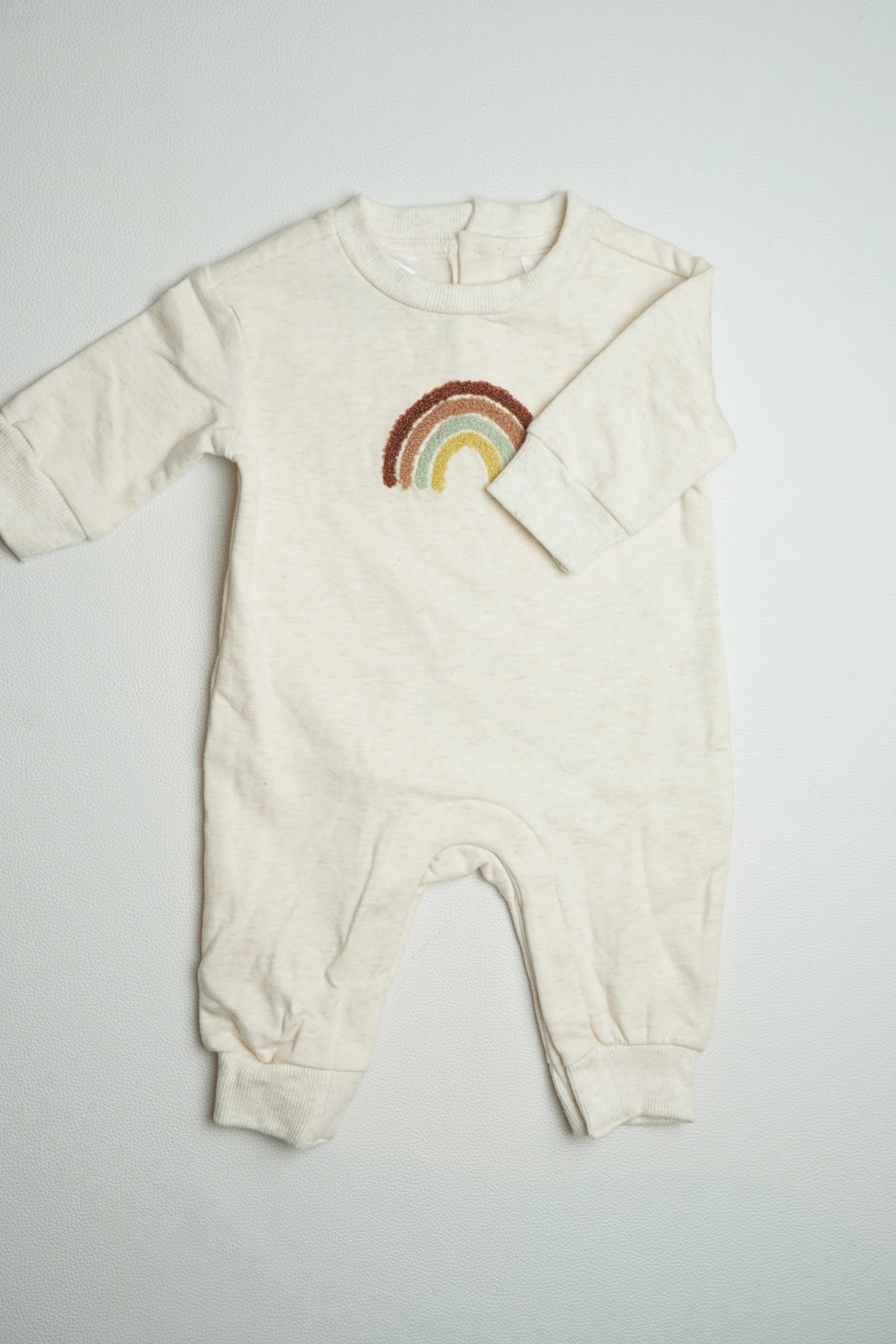 Rainbow Cream Fleece | Jumpsuit | A000006