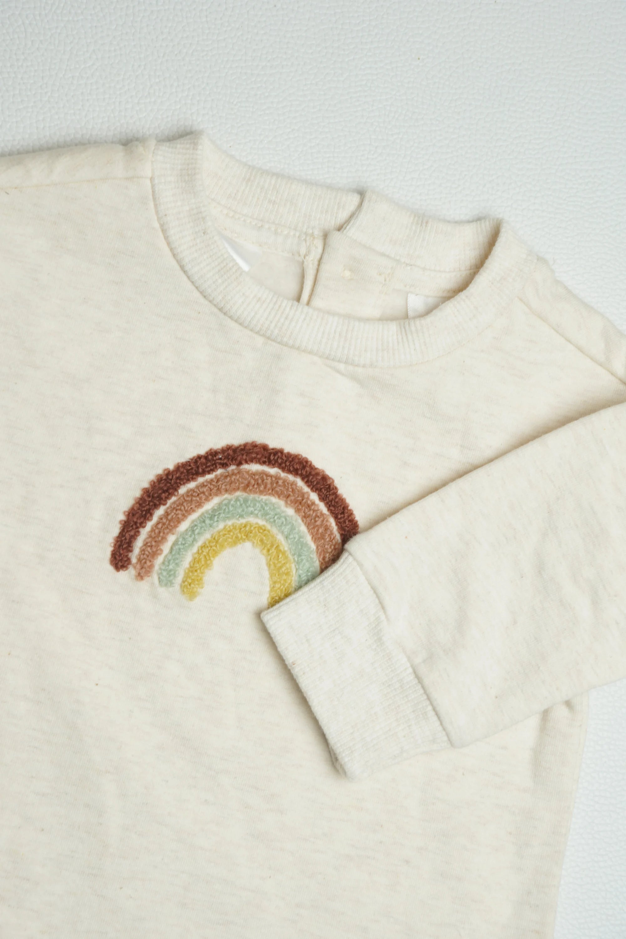 Rainbow Cream Fleece | Jumpsuit | A000006