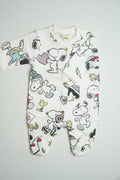 Puppy 2 White Fleece | Jumpsuit | A000009