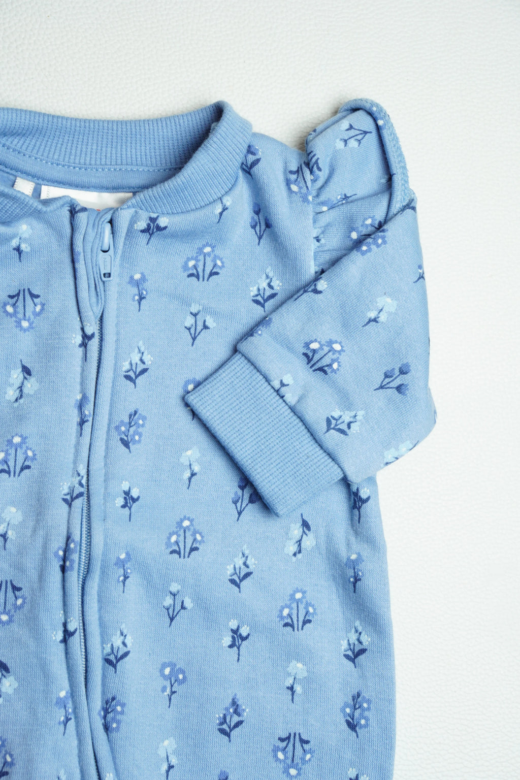Frill Blue Fleece | Jumpsuit | A000011