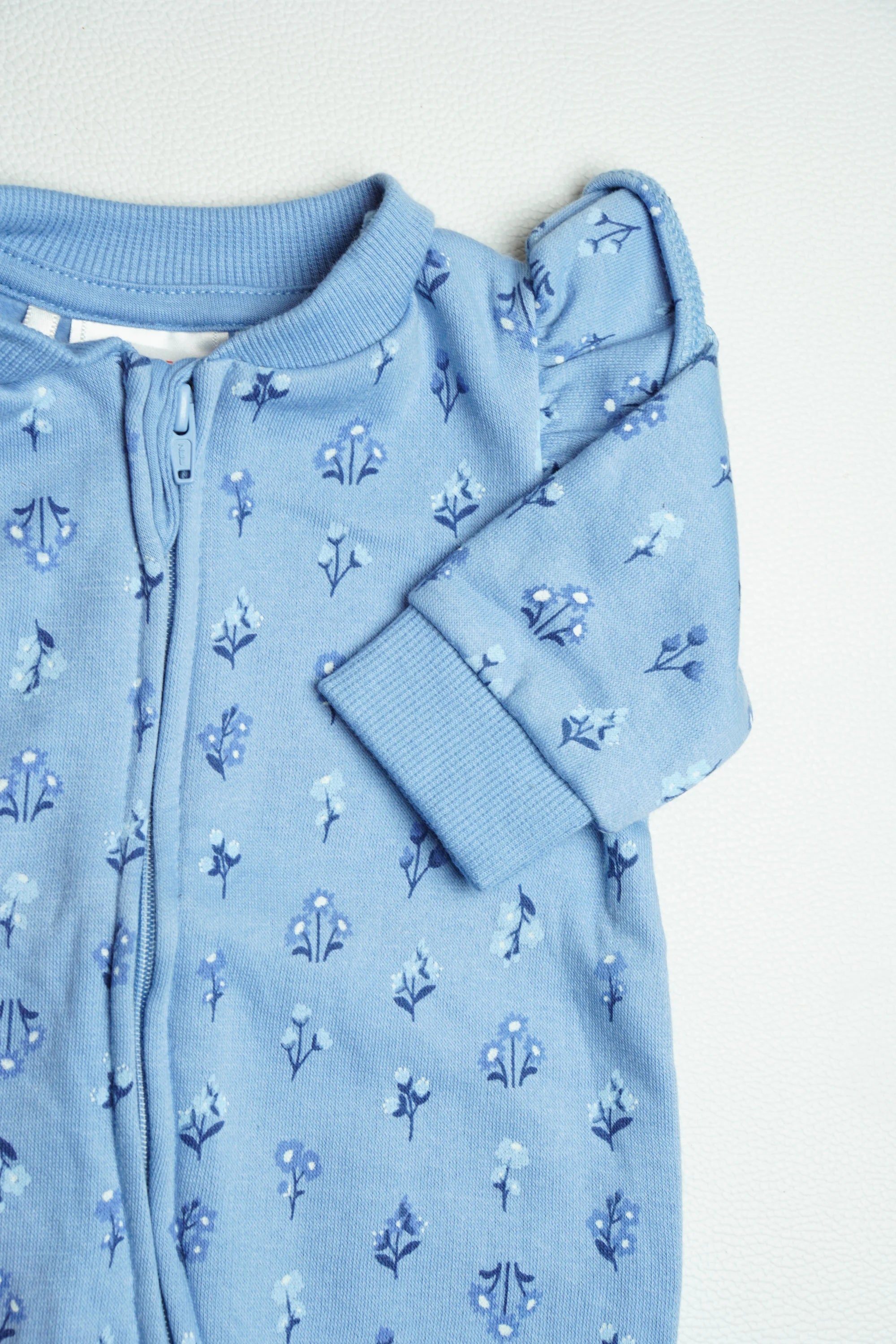 Frill Blue Fleece | Jumpsuit | A000011
