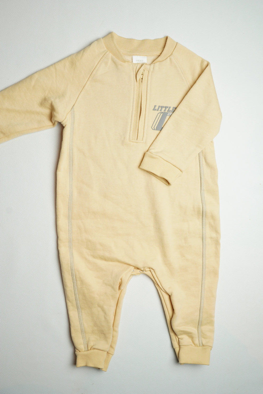 Zip Pastel Yellow Fleece | Jumpsuit | A000012