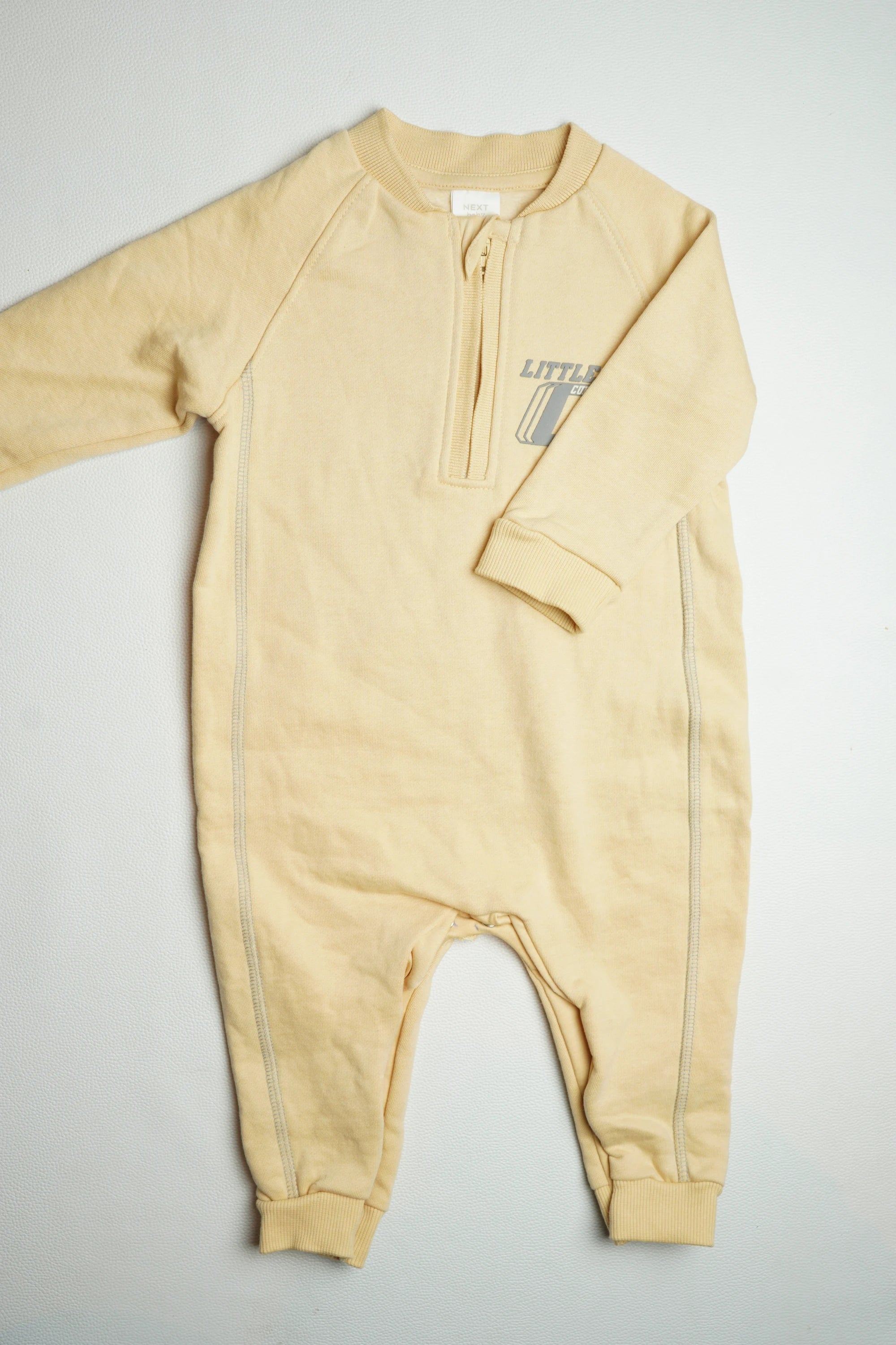 Zip Pastel Yellow Fleece | Jumpsuit | A000012