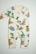 Dino Cream Fleece | Jumpsuit | A000015