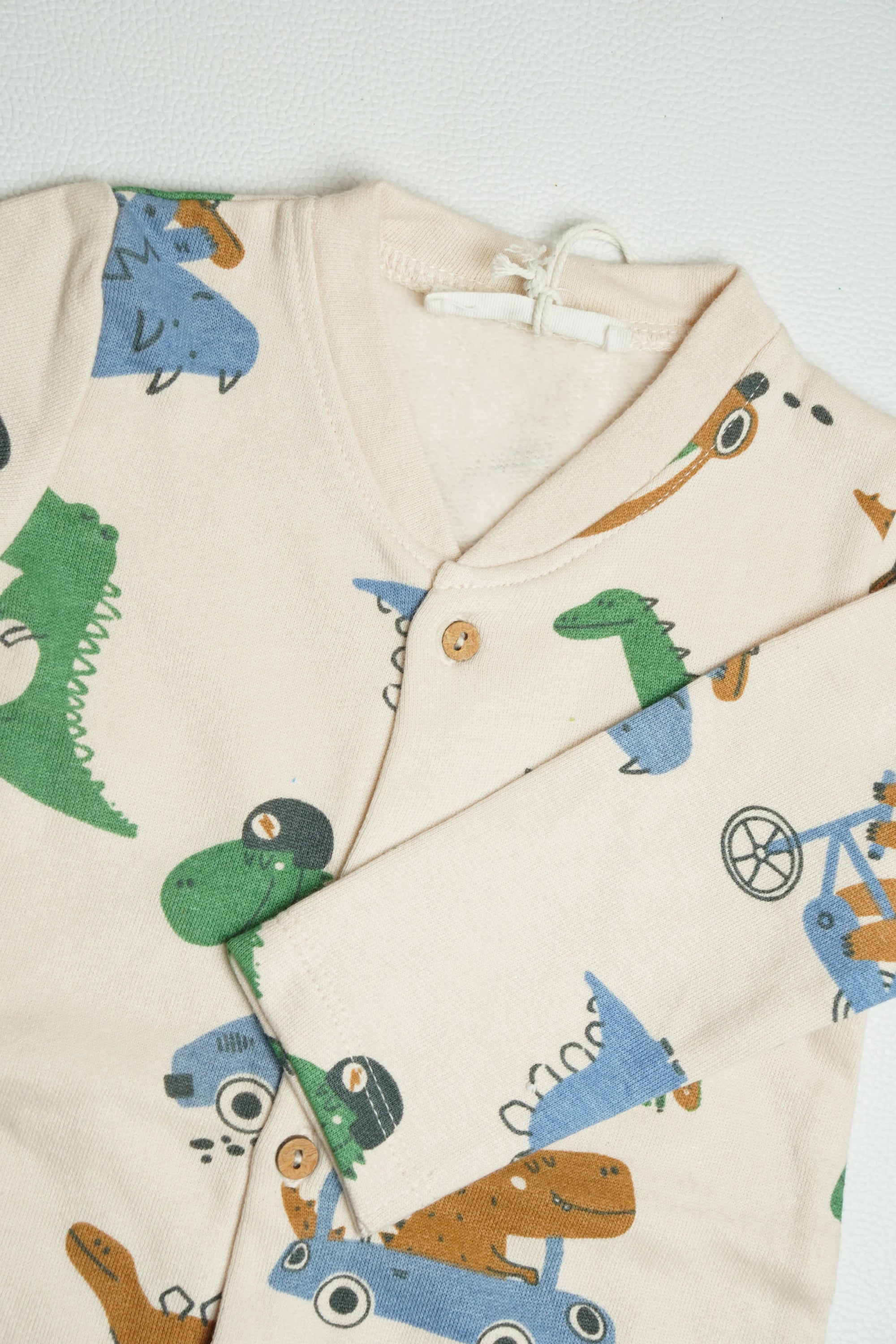Dino Cream Fleece | Jumpsuit | A000015