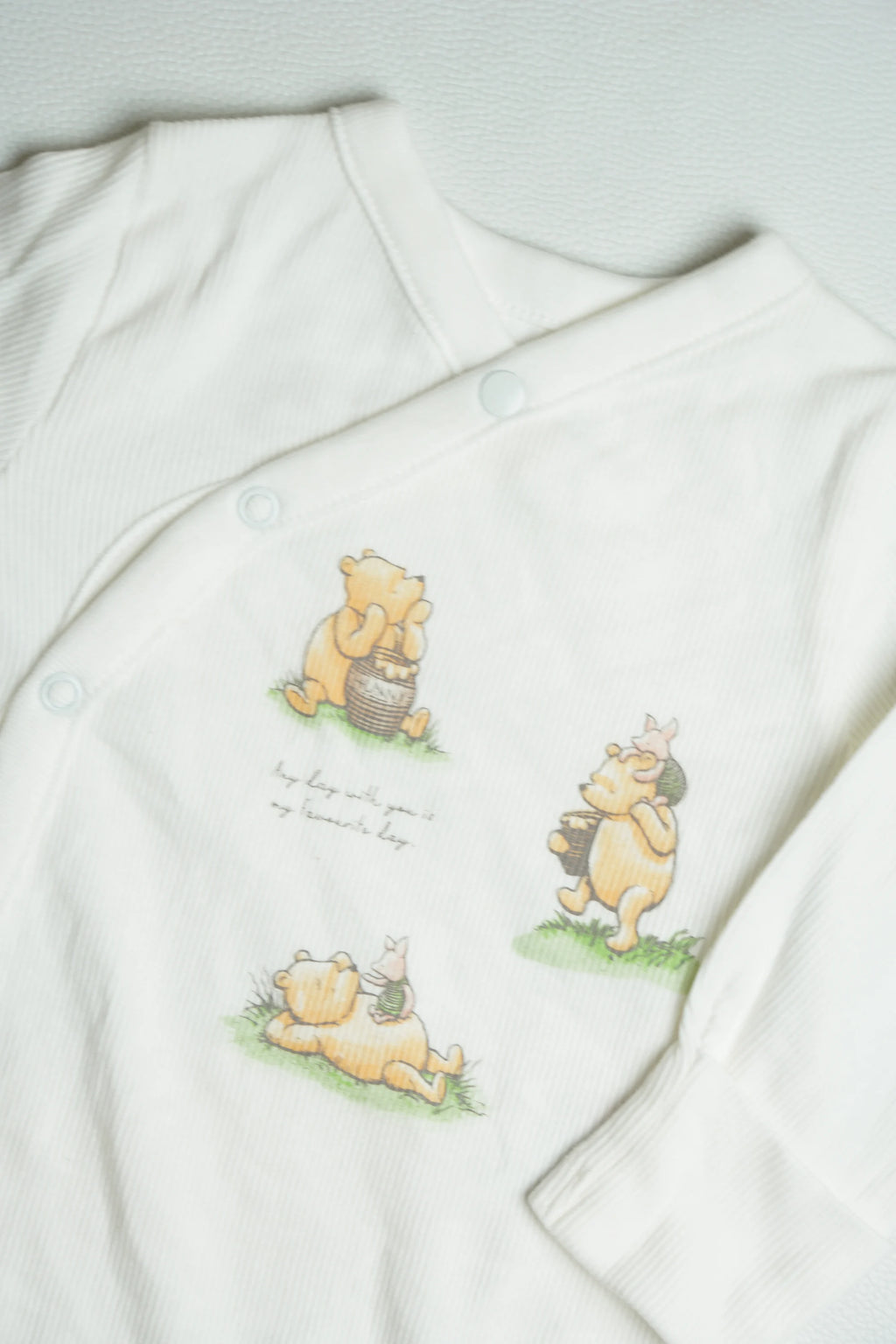 Pooh White Ribbed | Jumpsuit | A000030