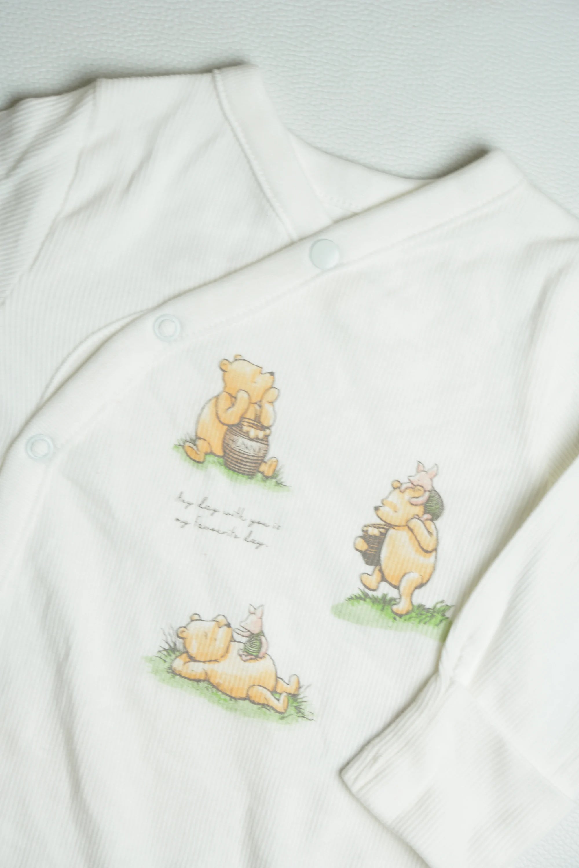 Pooh White Ribbed | Jumpsuit | A000030