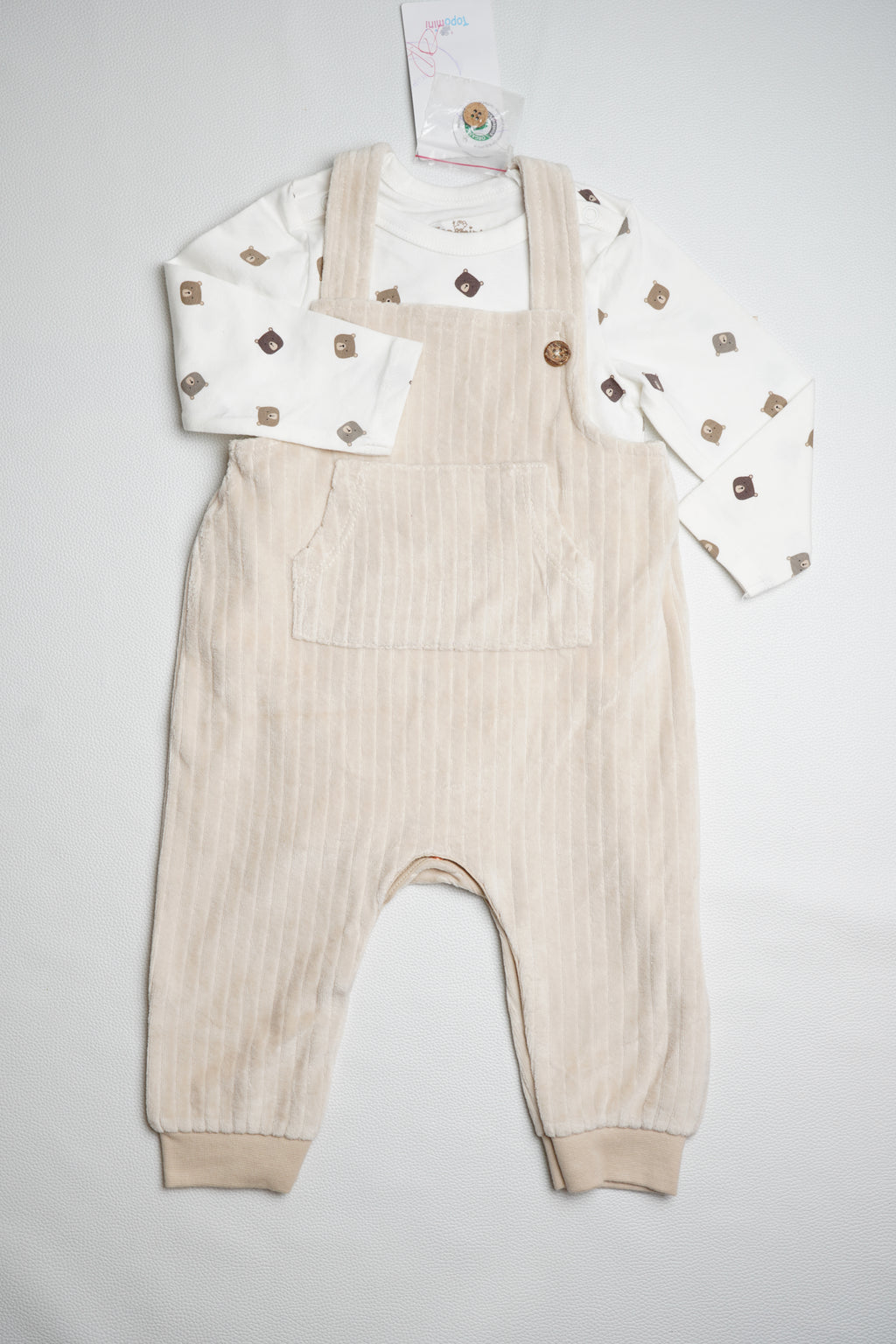 Dungaree Velvet light beige