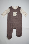 Dungaree Pooh brown footed
