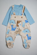 Dungaree Sky blue dino