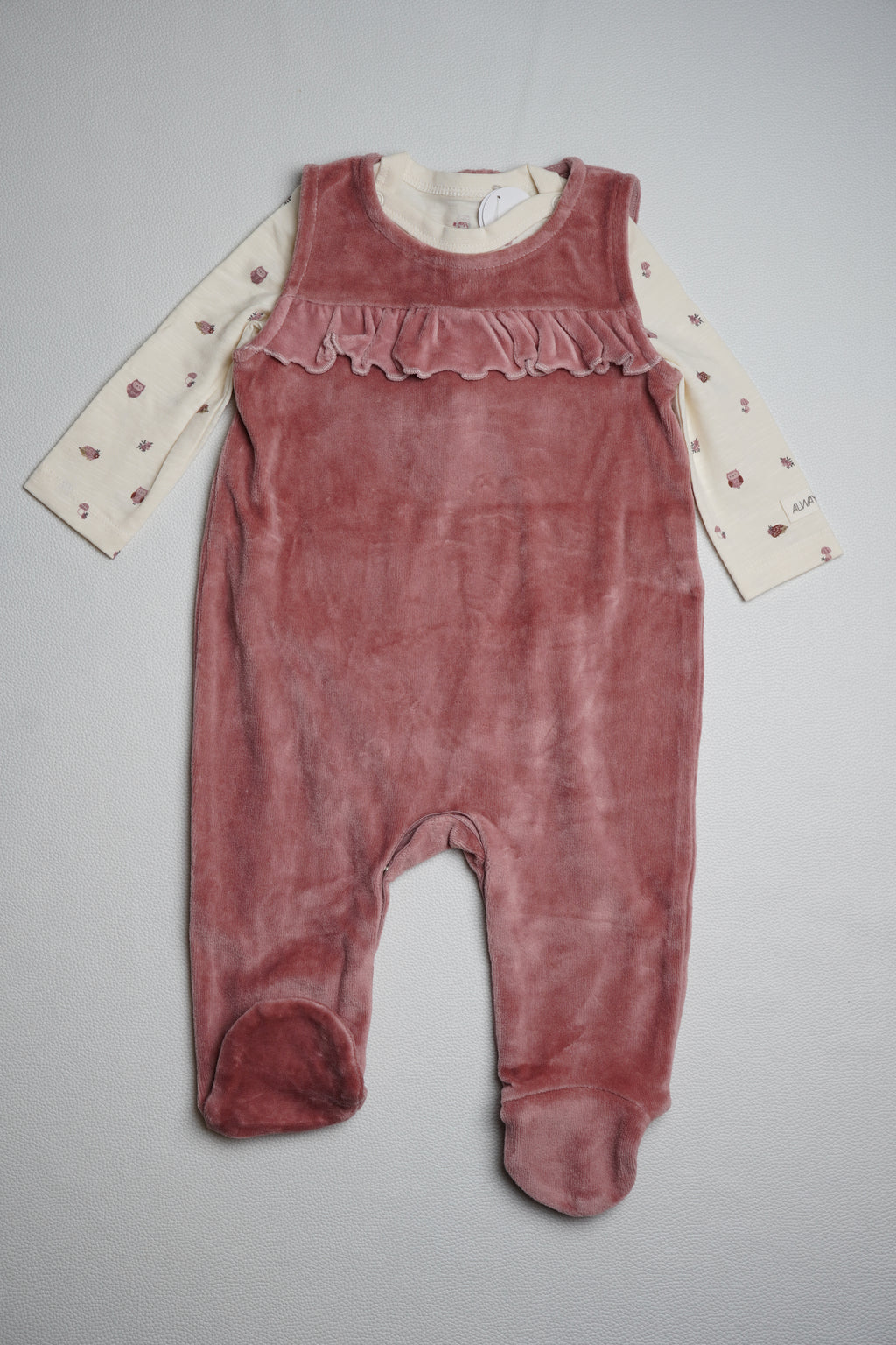 Dungaree Velvet pink