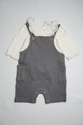 Dungaree Grey frill hakoba collar