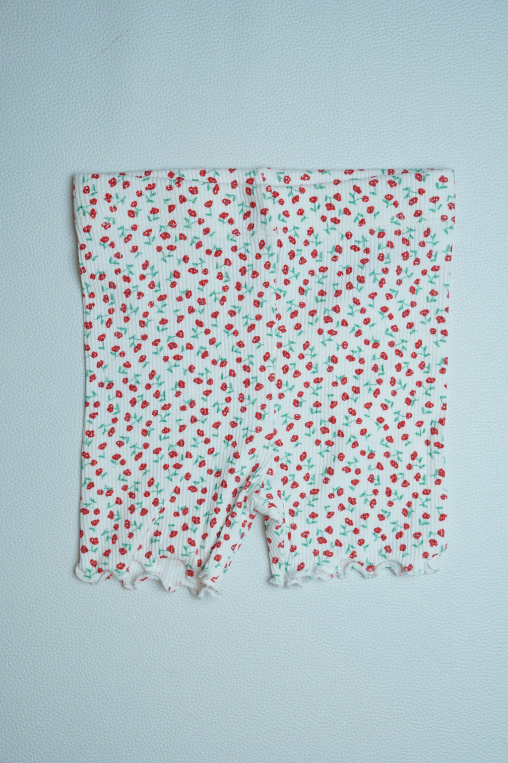 Red Floral Shorts