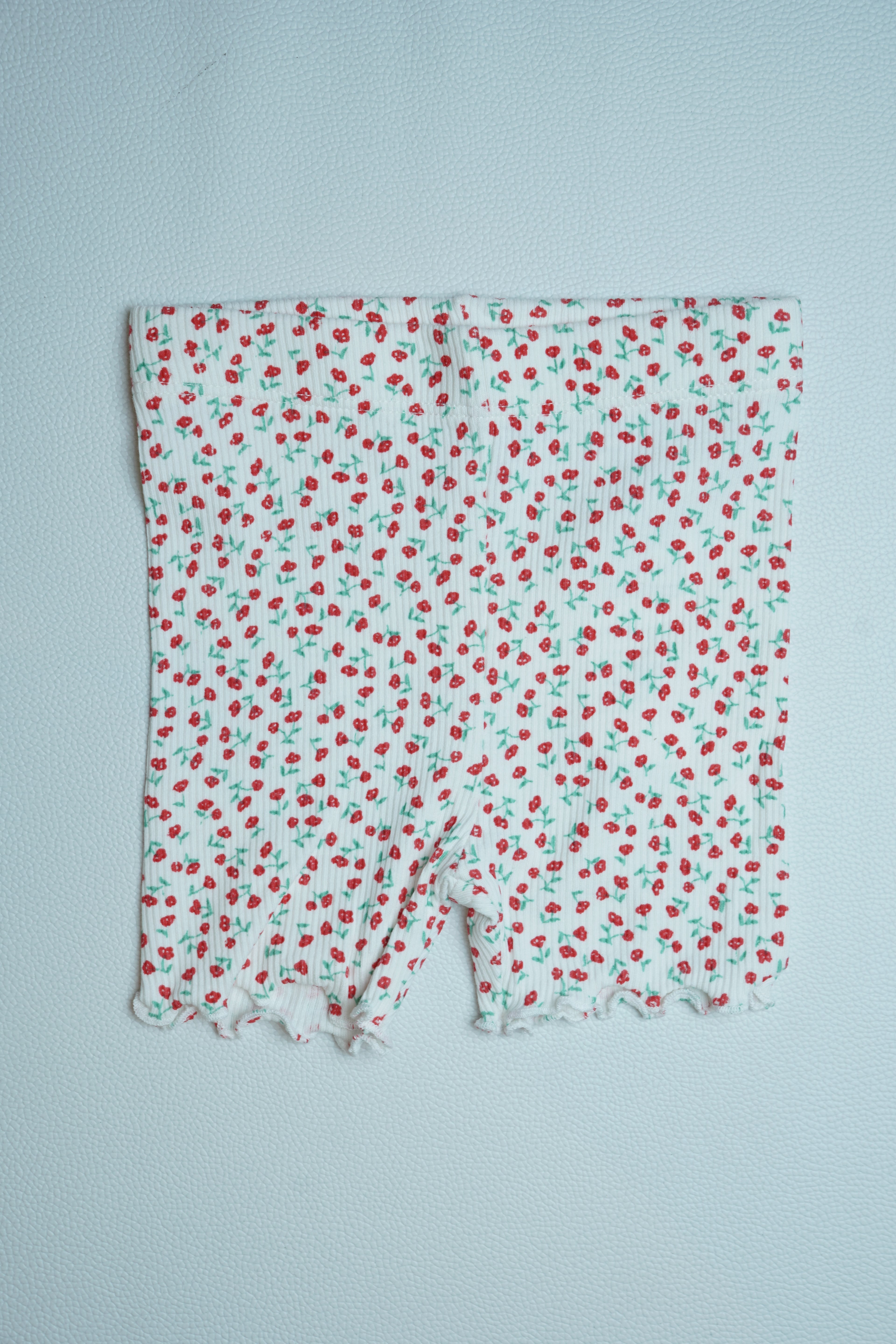 Red Floral Shorts