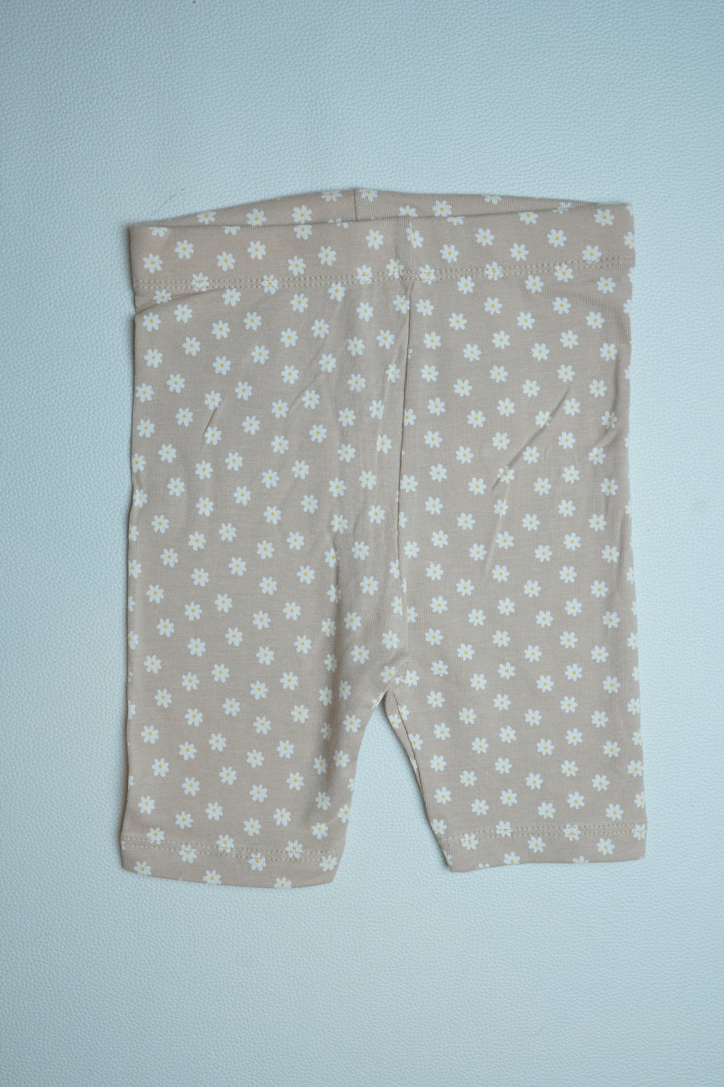 Tan Floral Shorts