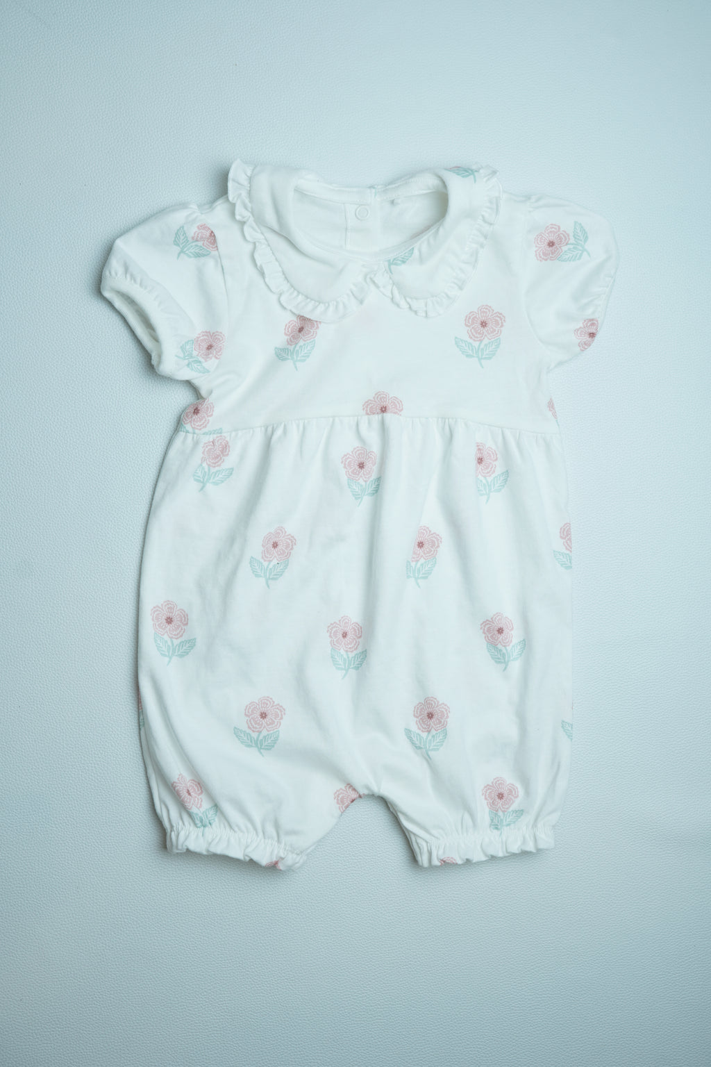 White Floral | Half Jumpsuit