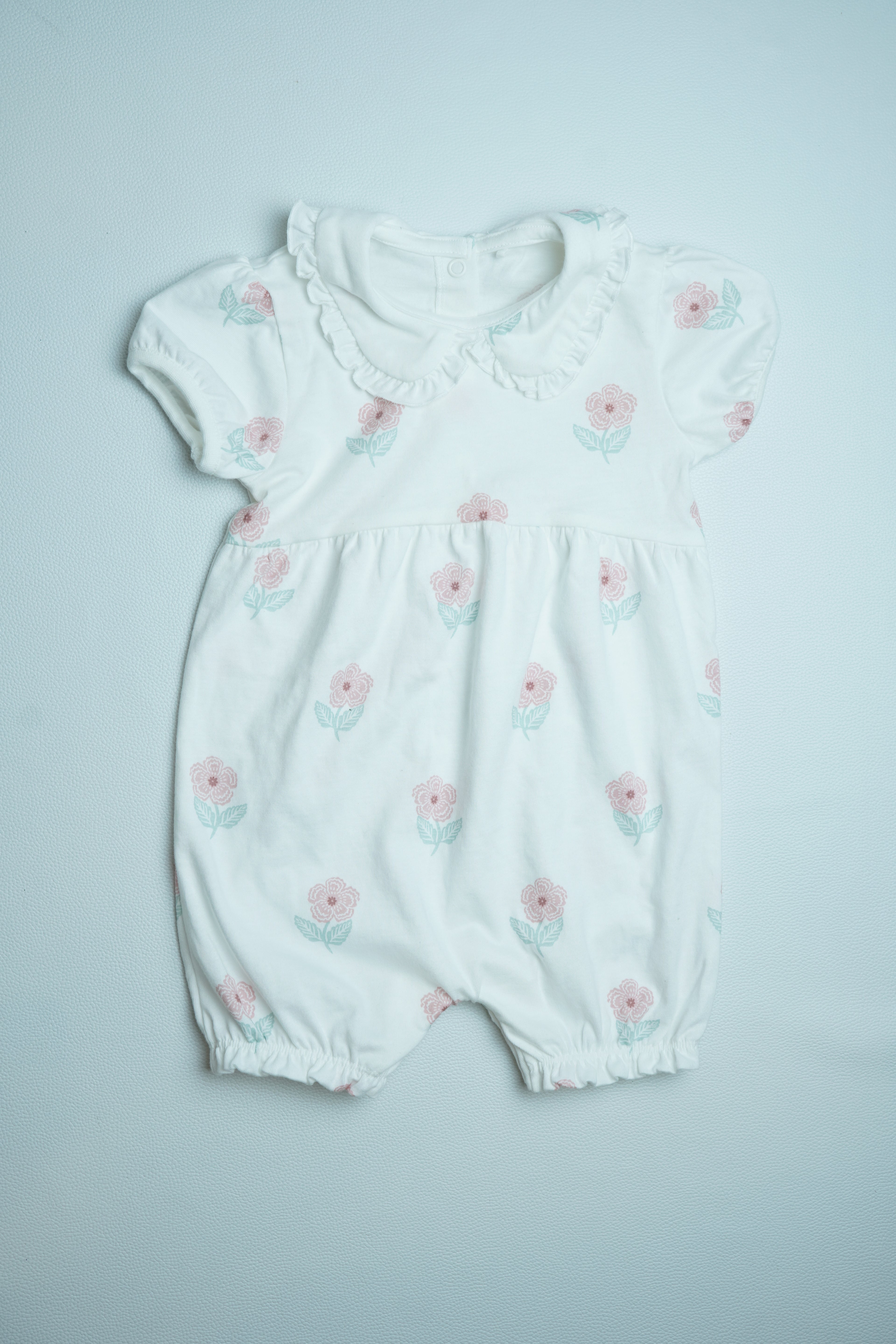 White Floral | Half Jumpsuit