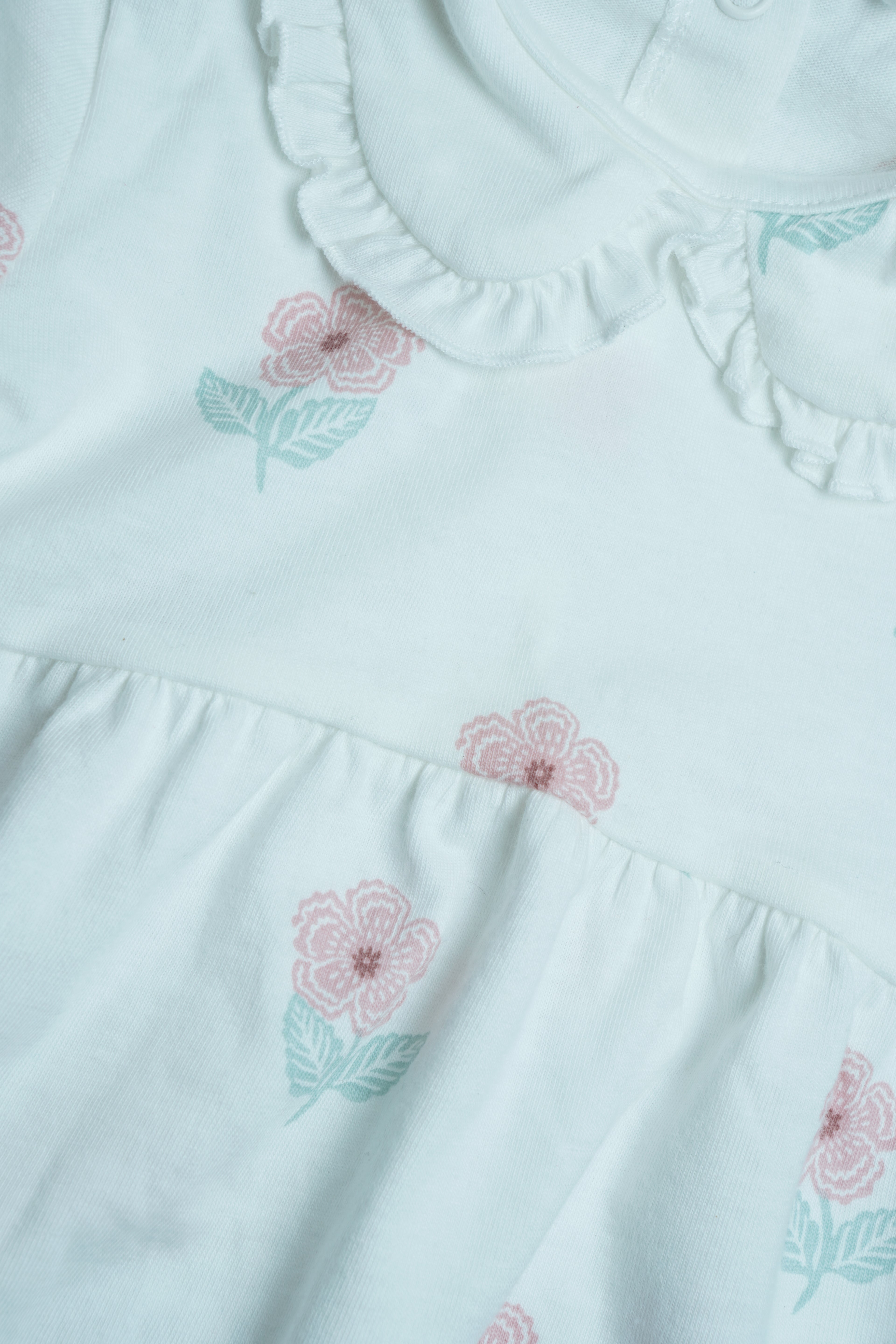 White Floral | Half Jumpsuit