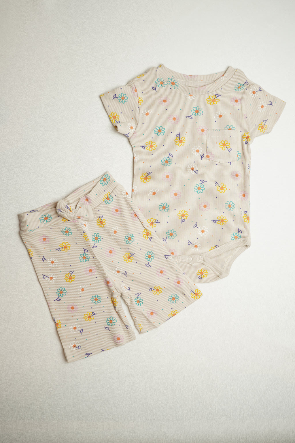Ribbed Floral | Short set