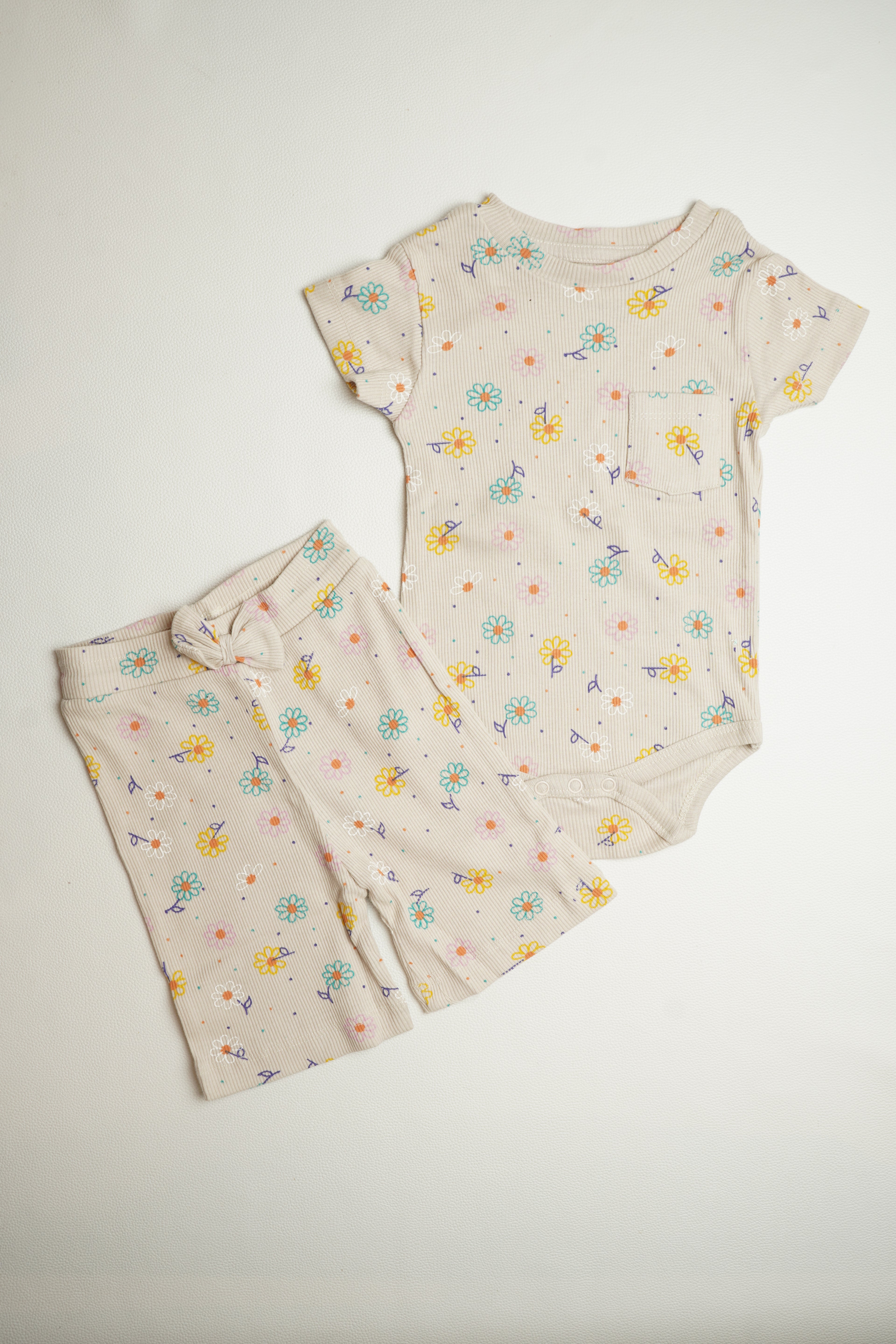 Ribbed Floral | Short set