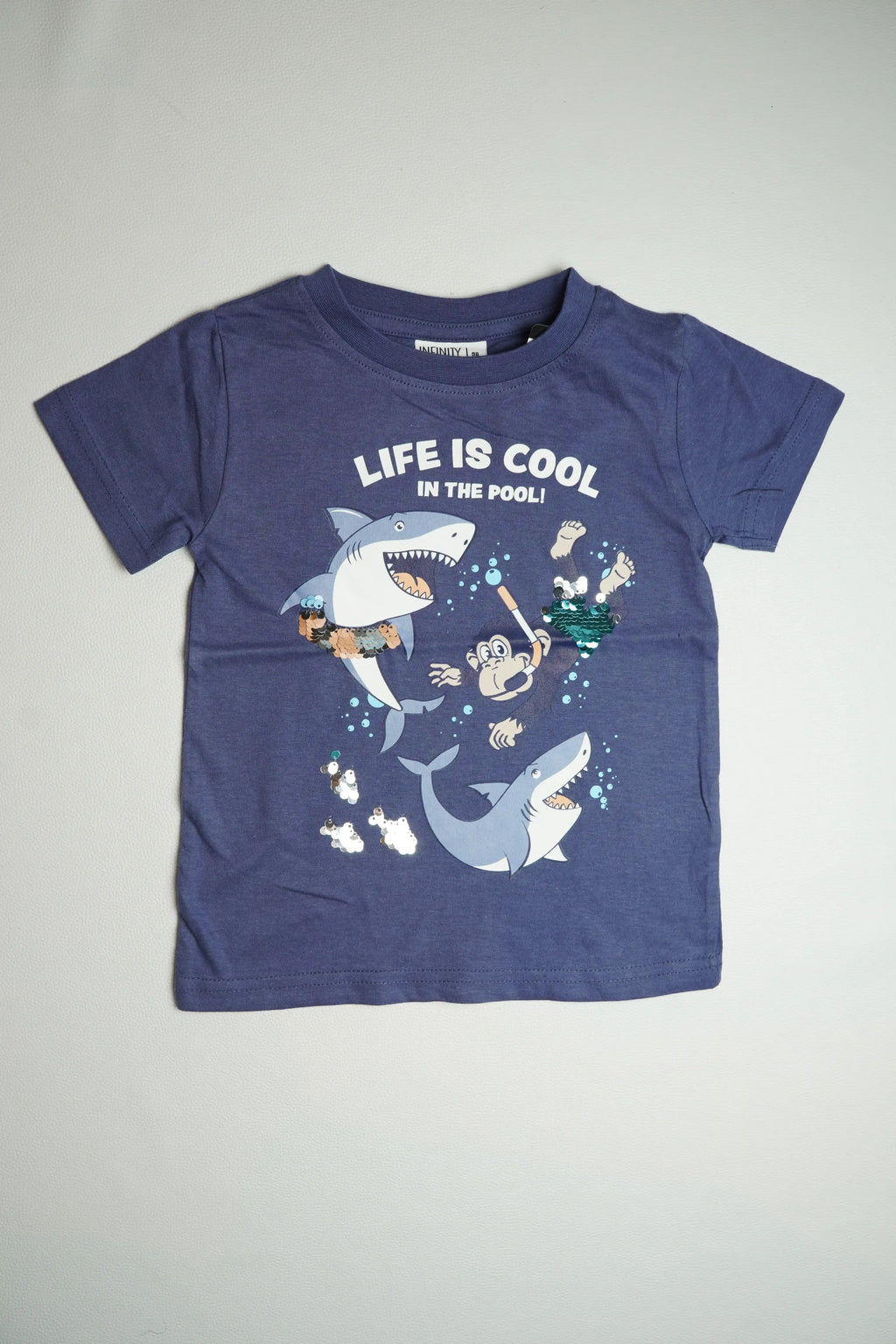 SEQUIN SHARK | T-SHIRT