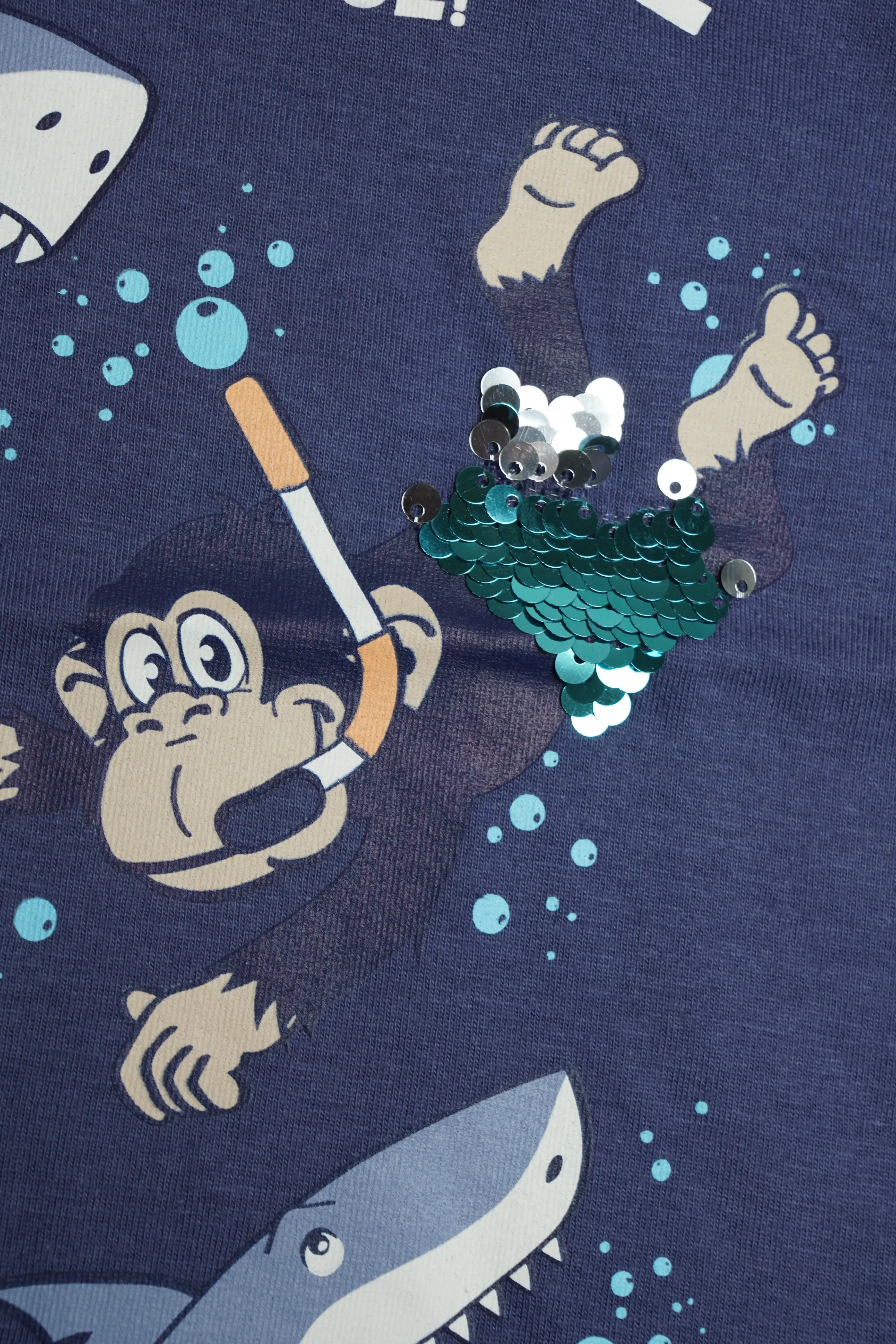 SEQUIN SHARK | T-SHIRT