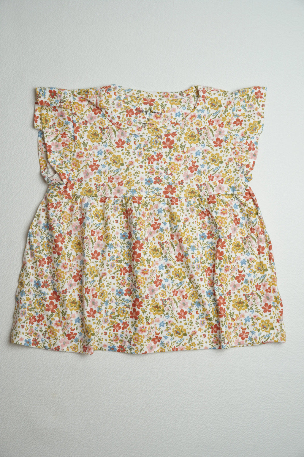 Floral Frill Sleeve | Peplum Tops