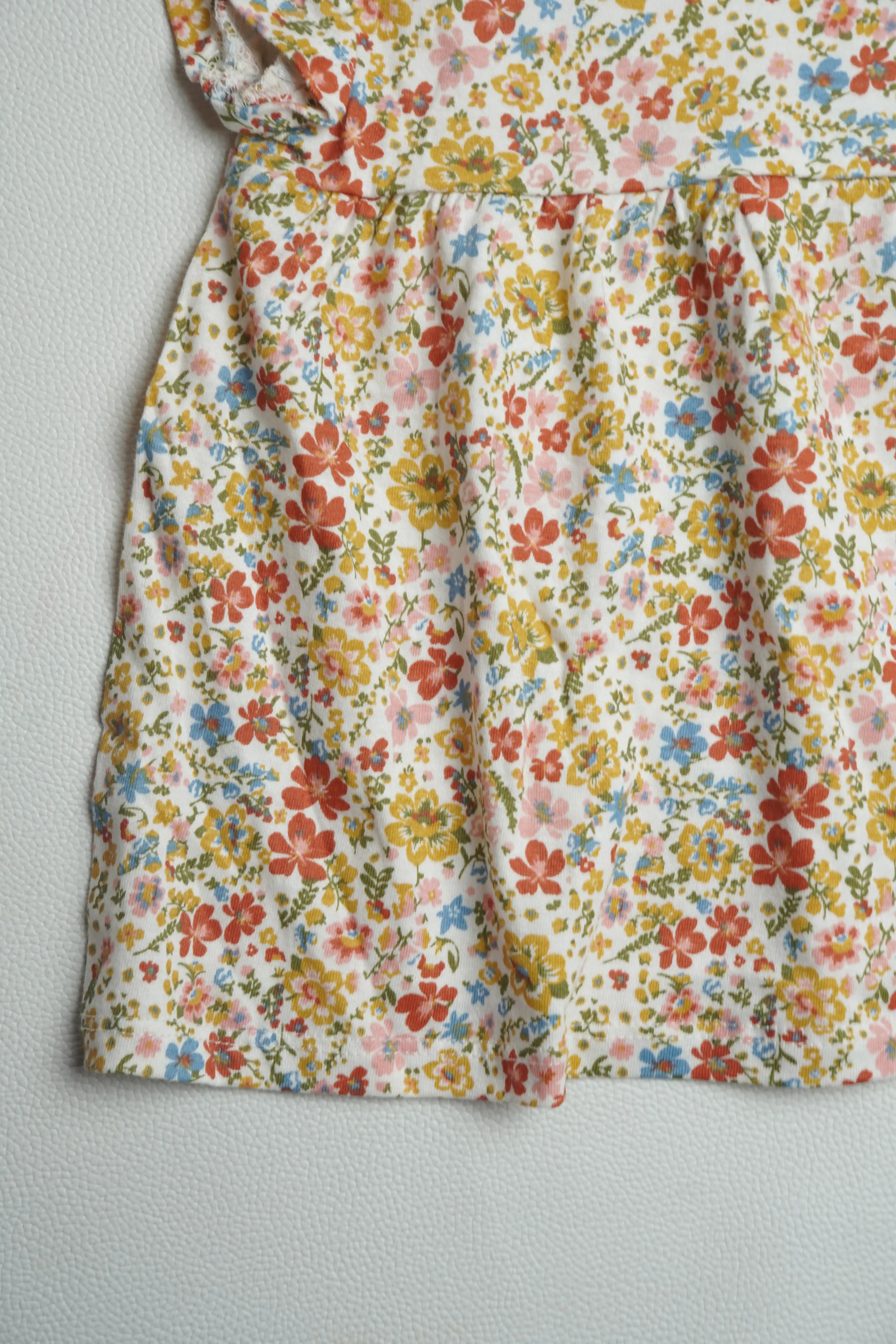 Floral Frill Sleeve | Peplum Tops