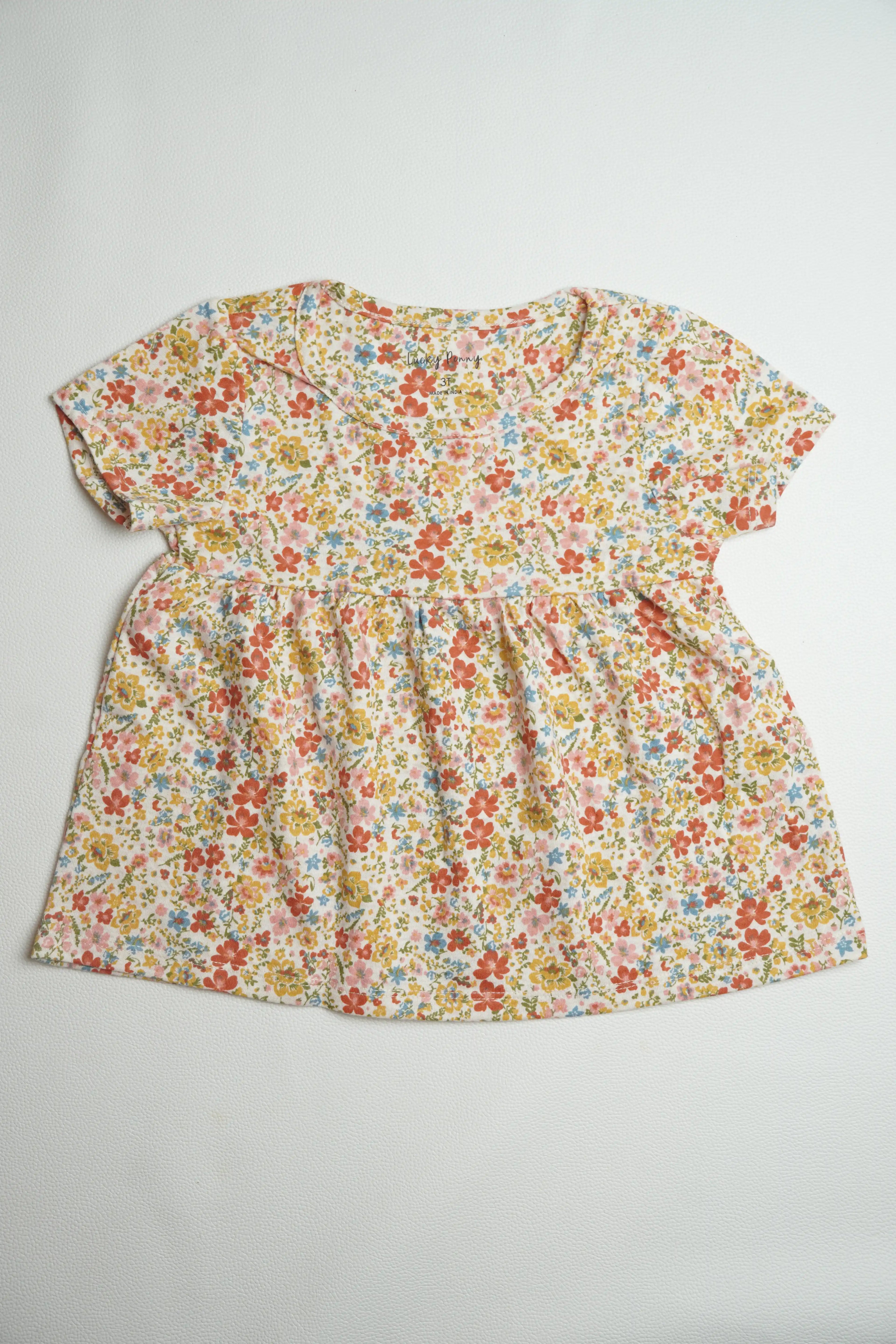 Floral Half Sleeve | Peplum Tops