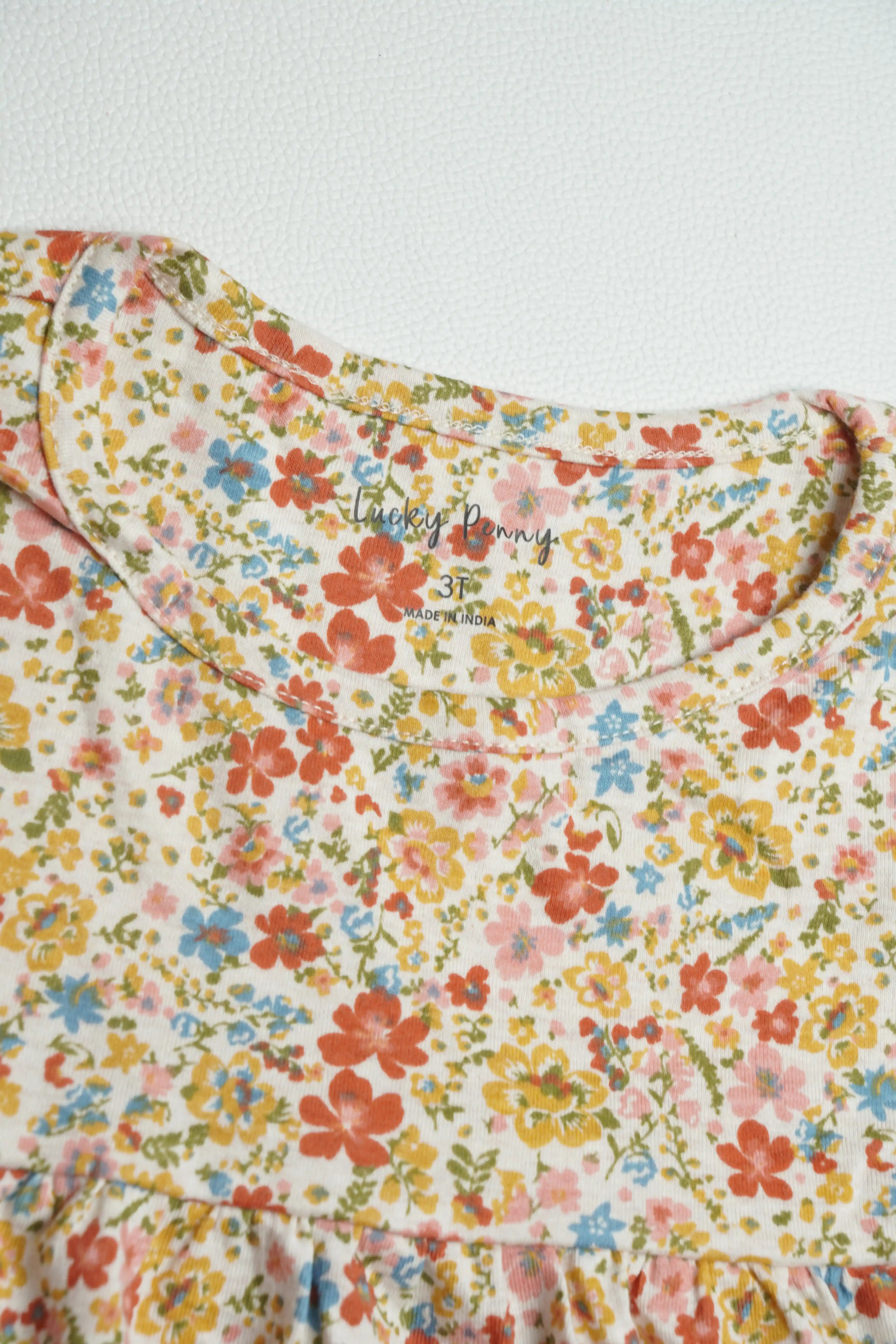 Floral Half Sleeve | Peplum Tops