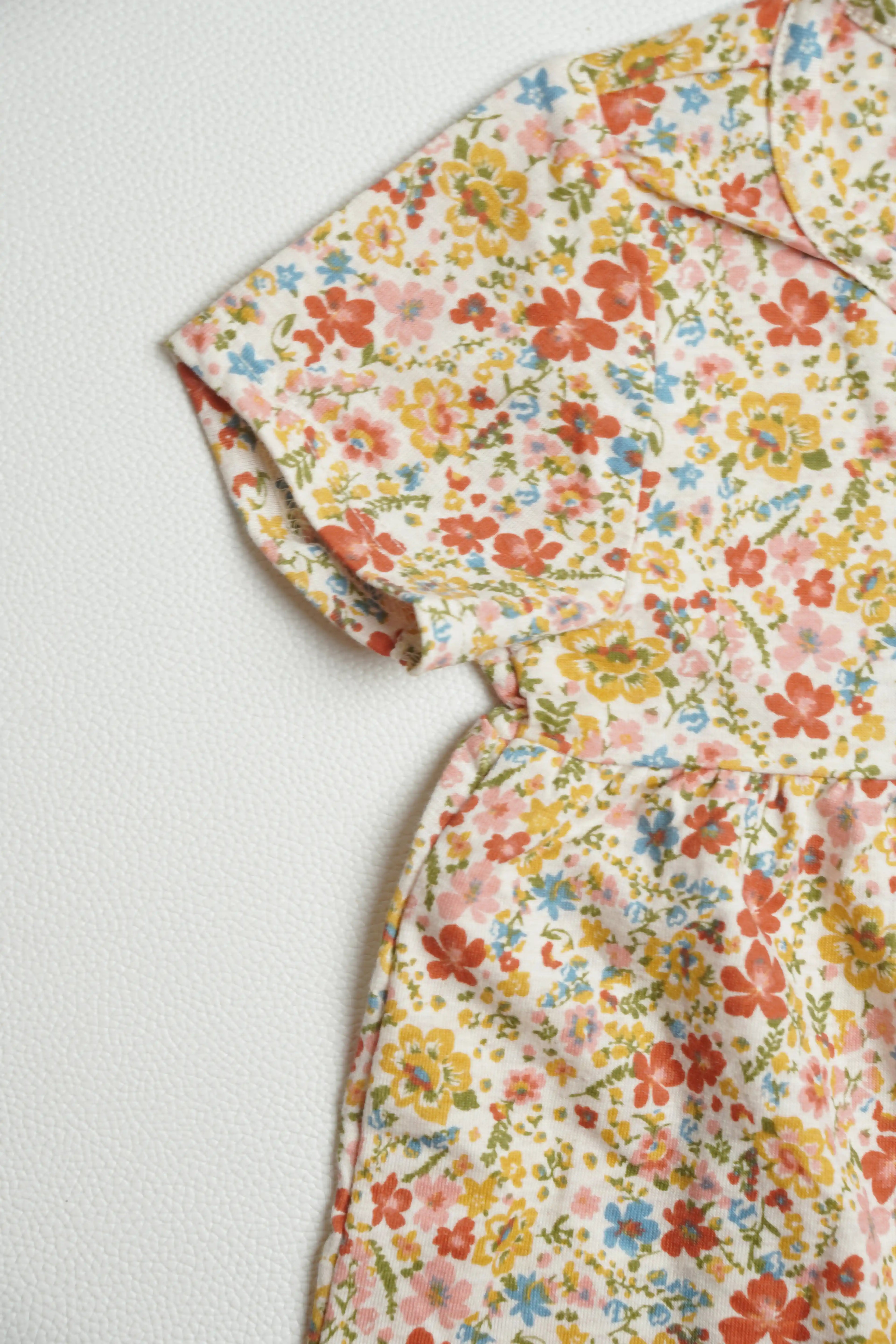 Floral Half Sleeve | Peplum Tops