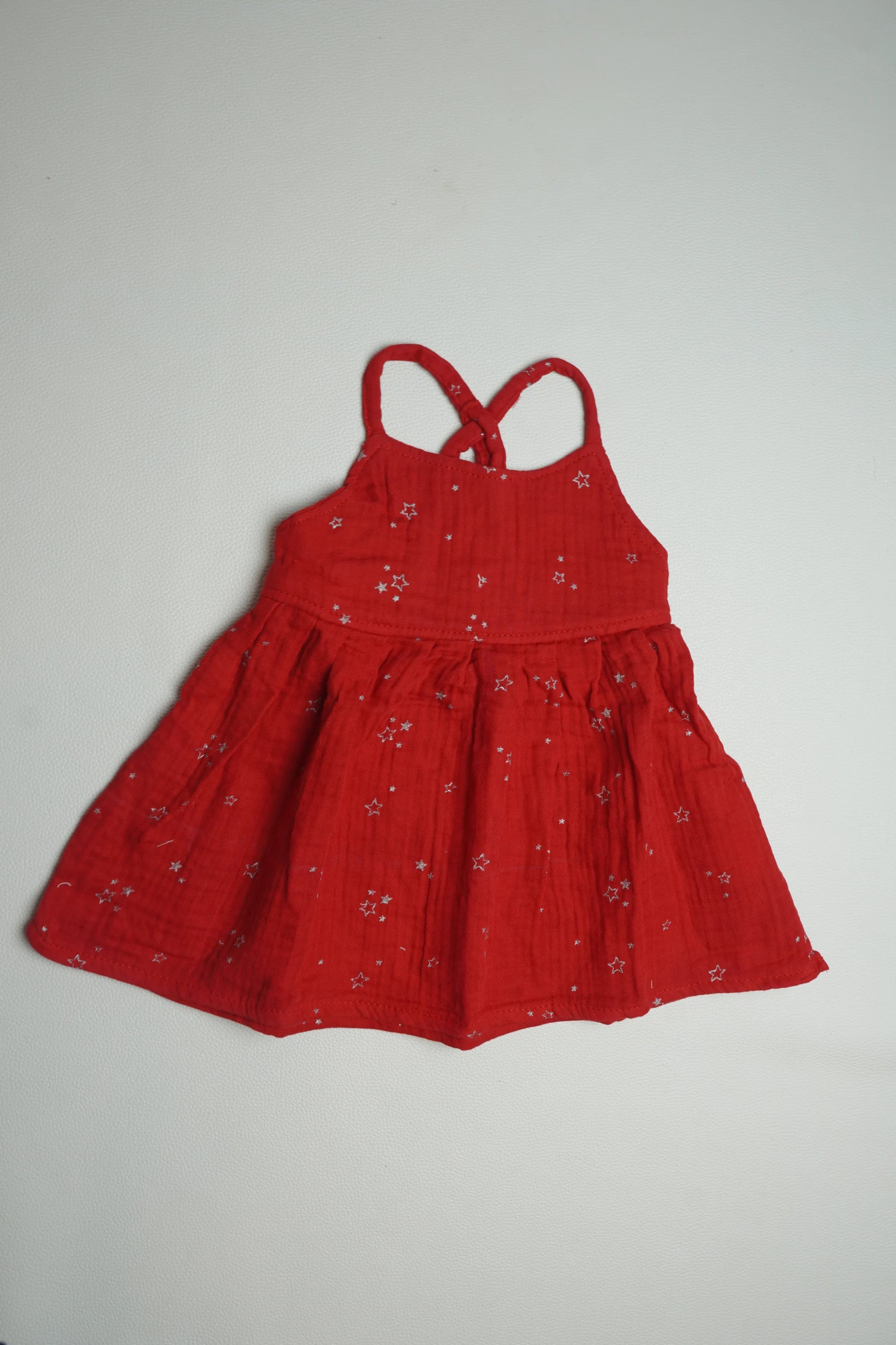 Red | Muslin Frock