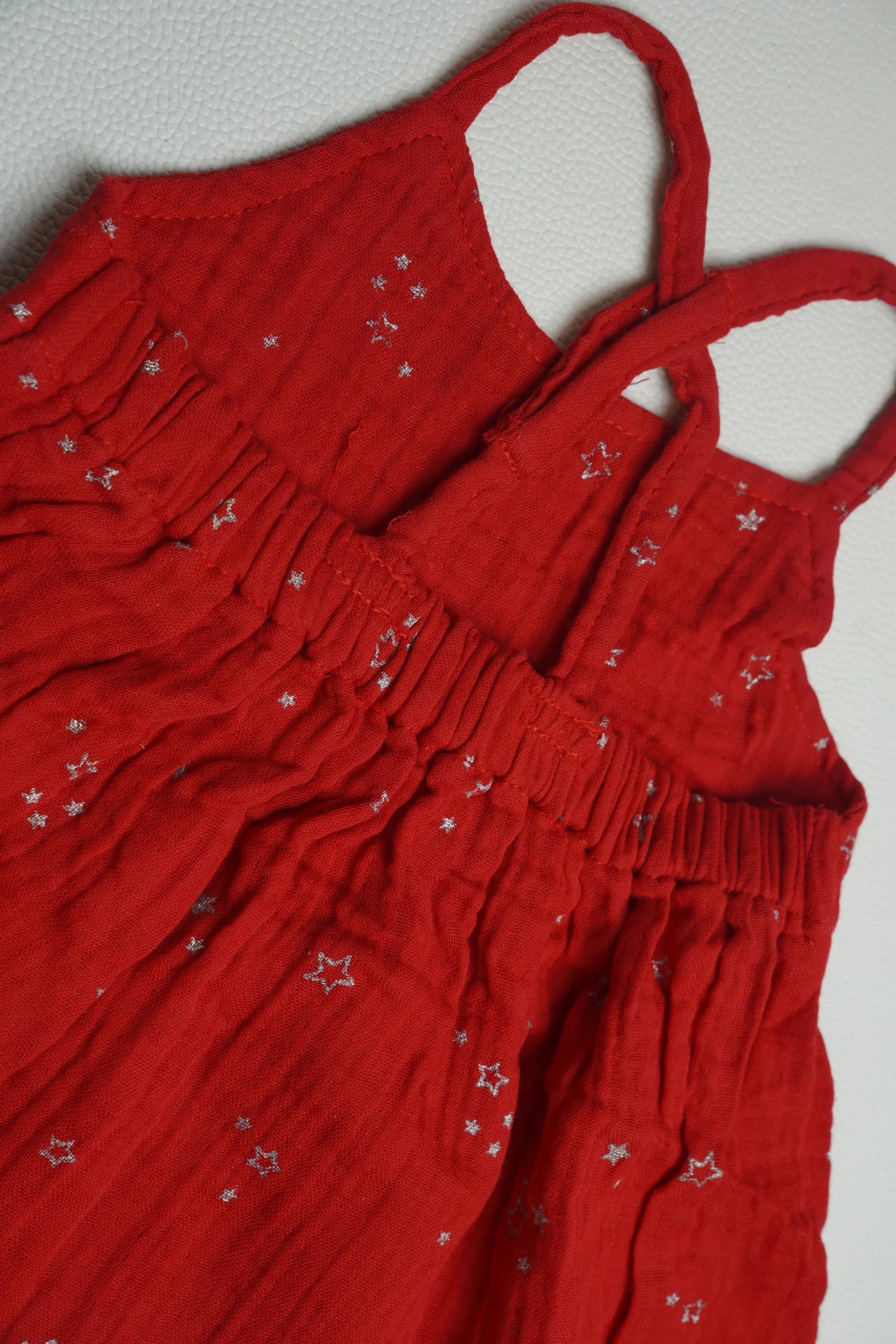 Red | Muslin Frock