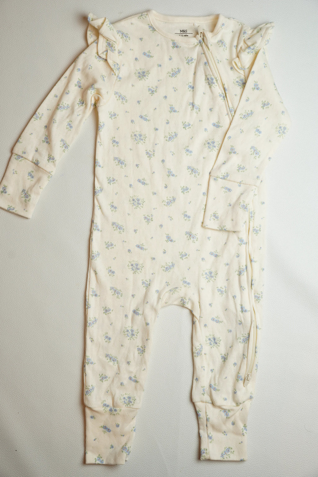 Cream & Blue Floral | Jumpsuit