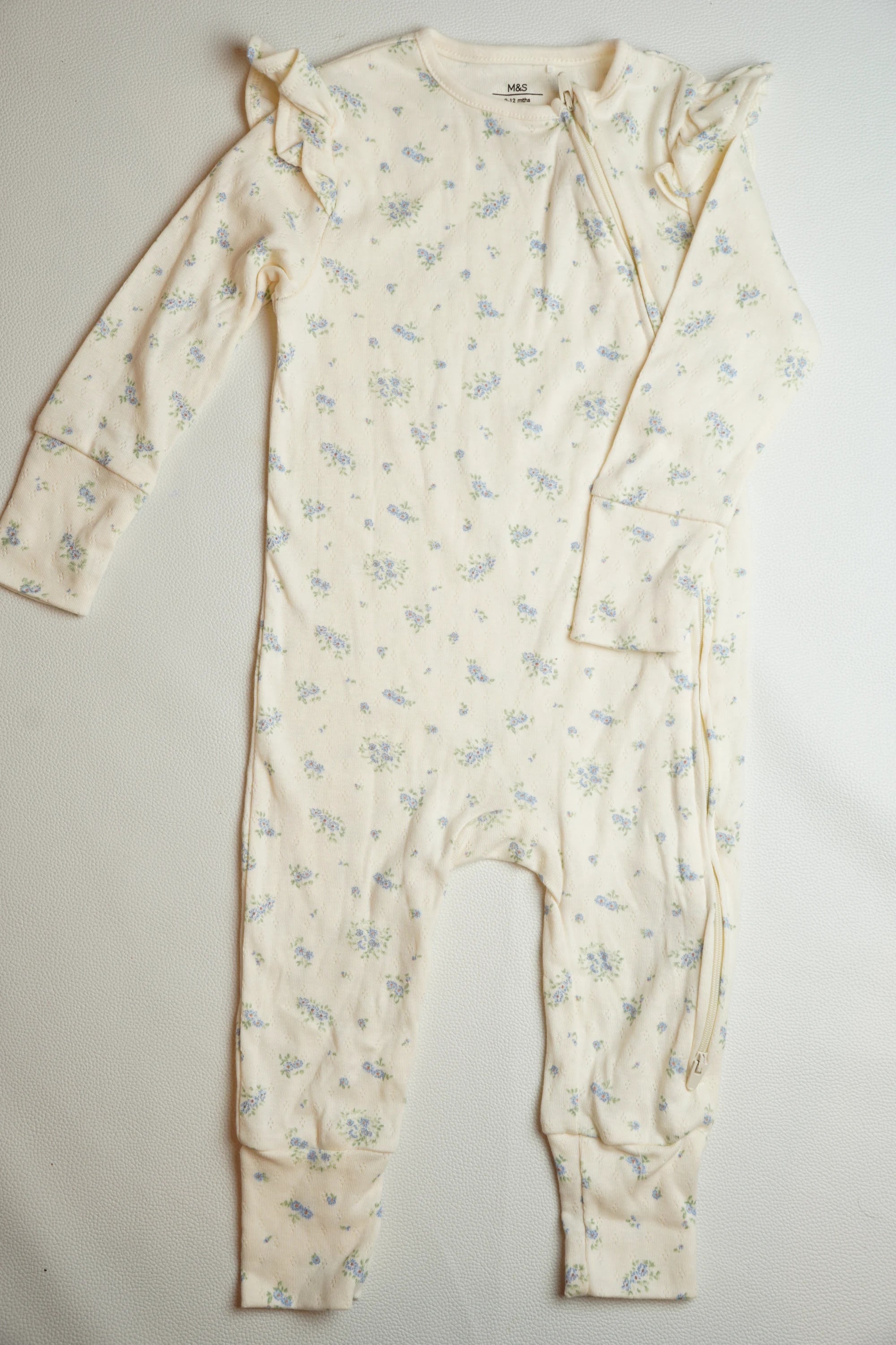 Cream & Blue Floral | Jumpsuit