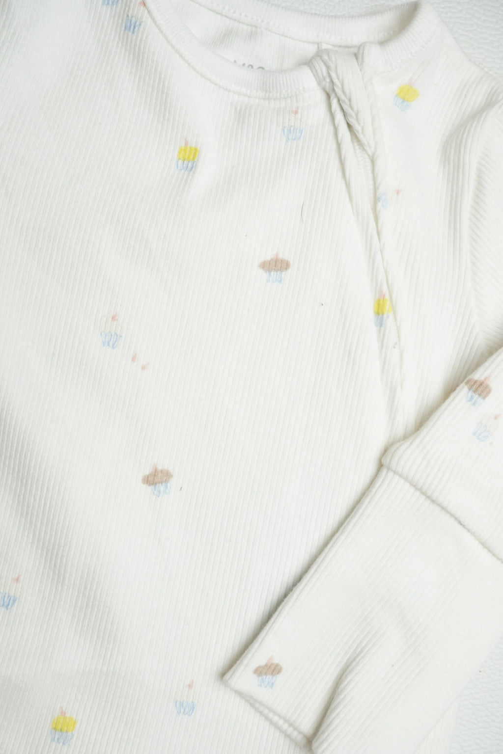 White ribbed cupcake | Jumpsuit