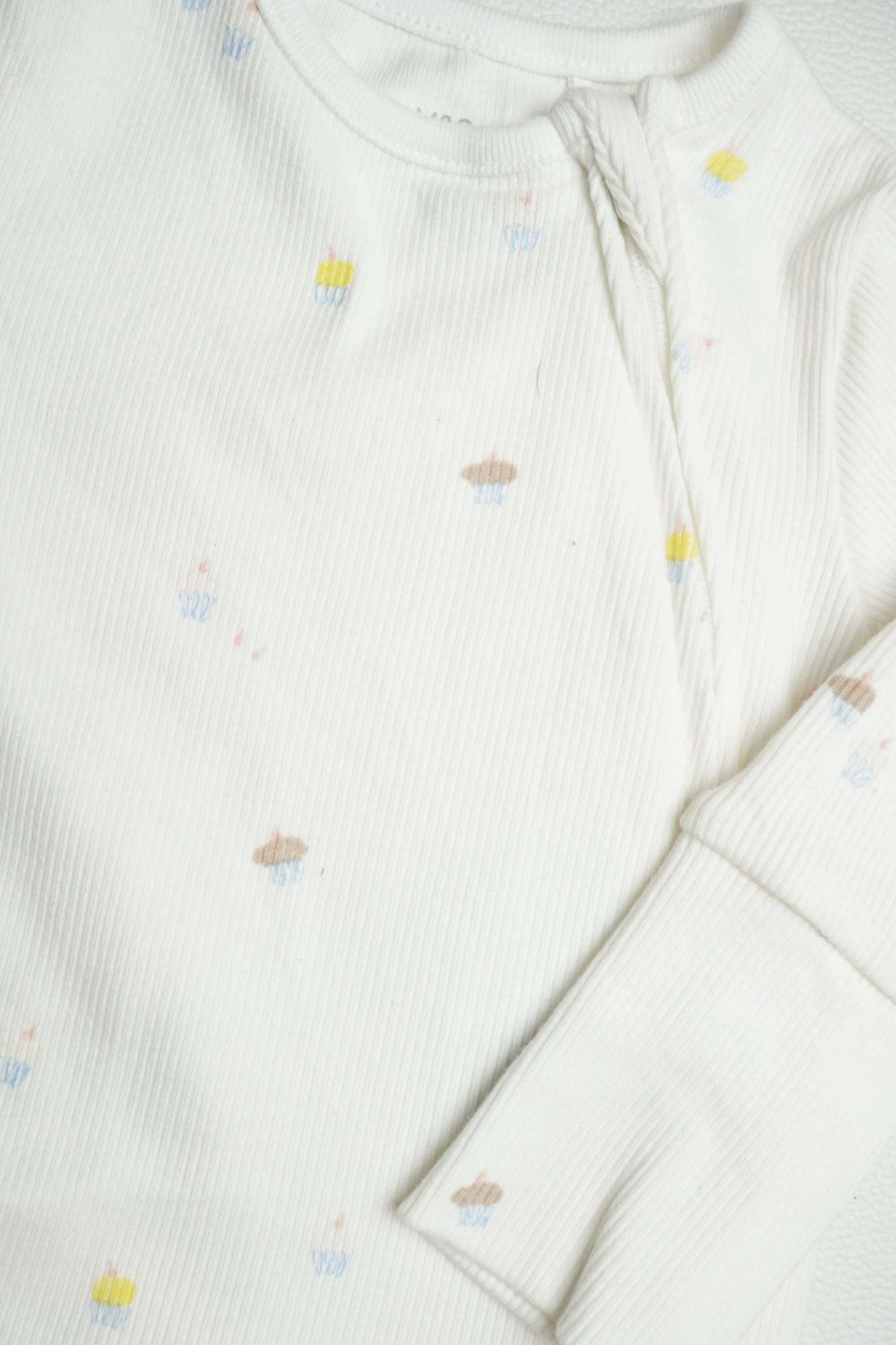 White ribbed cupcake | Jumpsuit
