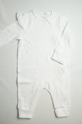 White shoulder frill | Jumpsuit